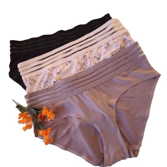 Vince Camuto Womens New Laser Hipster Panties Lace Multicolor 3 Pair Large - Picture 2 of 11